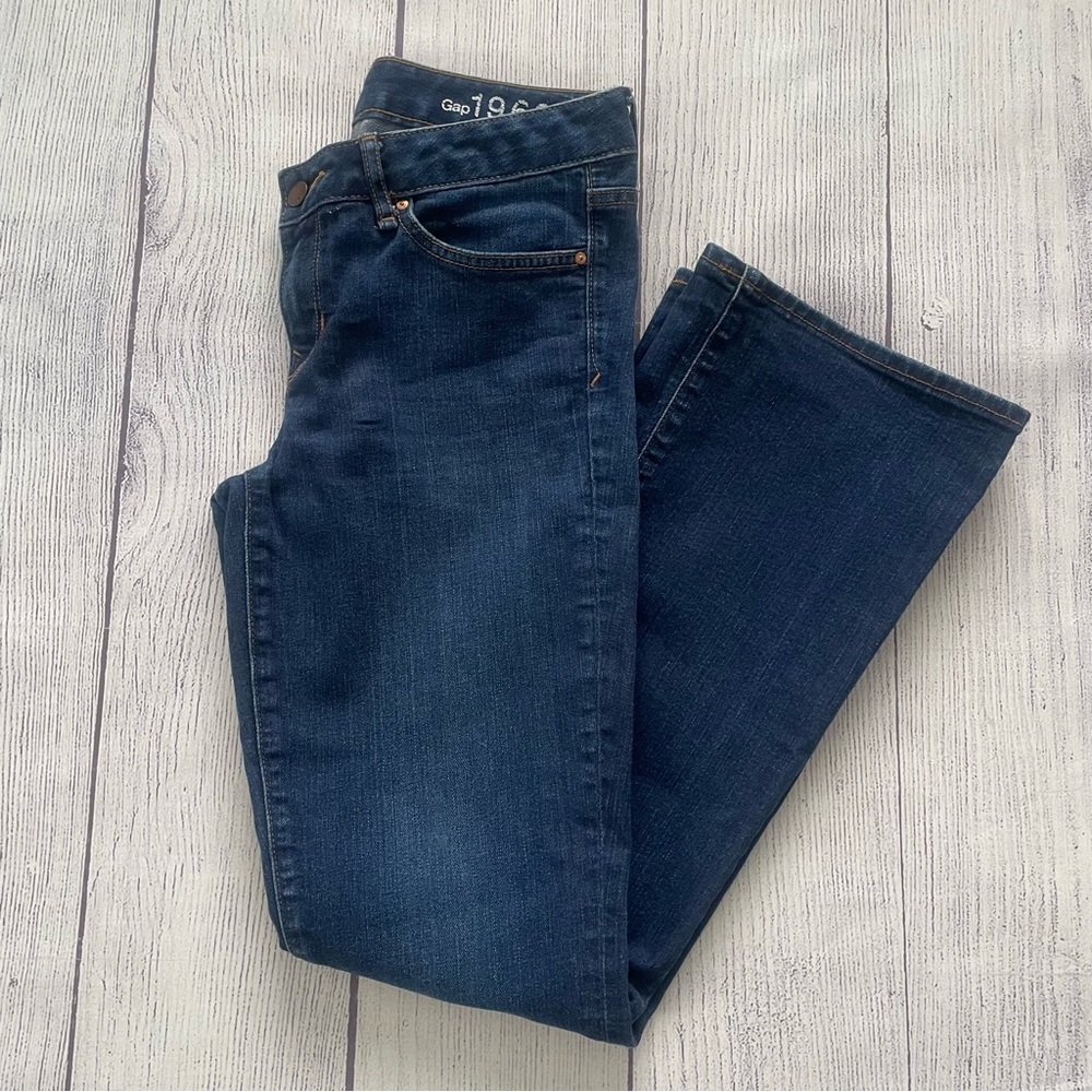 GAP Women's 1969 Perfect Book Dark Wash Jeans Size 28R